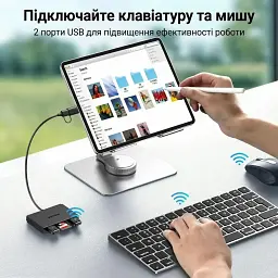 Card Reader USB 3.0 4-in-1,OTG USB-C/USB-A, SD/TF, 4-in-1 CM812 Ugreen (45167) - мініатюра 7