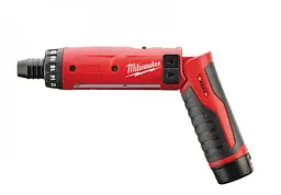 Milwaukee Викрутка акумуляторна Milwaukee 4В 2х2А·рік 5Нм 200об/хв сумка та ЗП 0.5кг