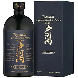 Віскі Togouchi 15 yo Japanese Blended Whisky 43.8% 0.7 л у подарунковій упаковці