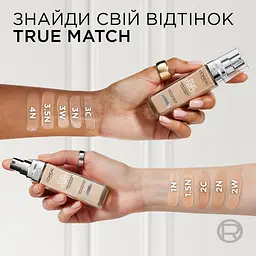 Тональний крем для обличчя з гіалуроновою кислотою L’Oréal Paris True Match тон 2R/C 30 мл - мініатюра 3
