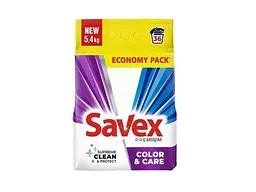 Пральний порошок SAVEX 5,4 кг автомат Supreme clean & protect Premium Color&Care