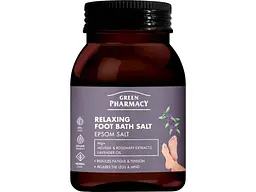 Сіль для ванни ніг GREEN PHARMACY 400г пляшка Relaxing Foot Bath Salt Розслаблювальна