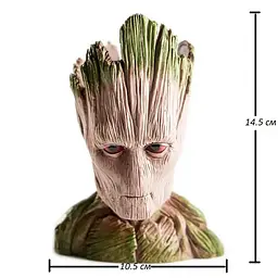 Горщик для квітів та канцелярії Грут Groot G5 з підставкою пень - мініатюра 7