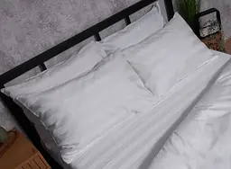 Набір наволочок Moon&Star Satin Stripe Royal White 50х50 см 2 шт - мініатюра 3