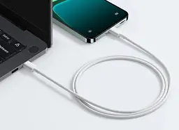 Кабель Xiaomi Braided Cable Type-C to Type-C 3A 1m BHR0878GL White - мініатюра 5