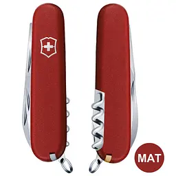 Ніж Victorinox Spartan Mat 91мм 12функ черв.мат штоп - мініатюра 4