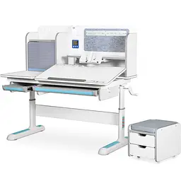 Дитячий стіл Mealux Winnipeg Multicolor Plus WG Blue (арт. BD-630 WG + BL з тумбою) - мініатюра 2