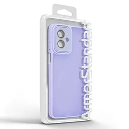 Защитный чехол для Motorola G55 5G, фиолетовый, ShadeX, противоударный, матовый, панель PC+TPU, защита всего корпуса, амортизация ударов при падении, ArmorStandart (ARM83388) - мініатюра 3