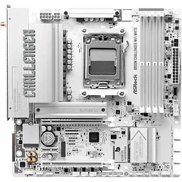Материнська плата ASRock B850M CHALLENGER WIFI WHITE (B850M CHALLENGER WIFI WHITE) (Socket AM5, AMD B850, Micro-ATX) - мініатюра 2