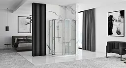 Душова кабіна Rea Look chrom 80x100 REA-K7901, Хром, Універсальна - мініатюра 3