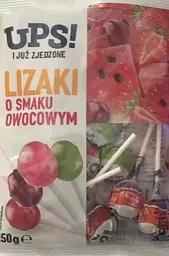 Льодяники UPS Lizaki o smaku owocowym 150г.