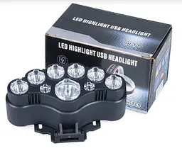 Налобний ліхтар USB Headlight SH-T09 - мініатюра 5