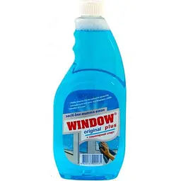 Засiб для миття скла та дзеркал Window plus 500мл запаска Синій