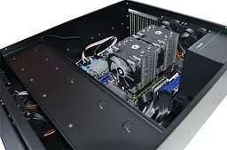 Сервер двопроцесорний Power Up Rack 4U #113 Xeon E5 2673 v4 x2/32 GB/SSD 256 Gb x 2 - мініатюра 2