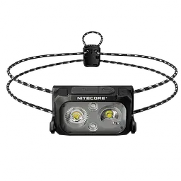 Налобний легкий ліхтарик Nitecore NU25 UL New з білим та червоним світлом (Чорний) - мініатюра 2
