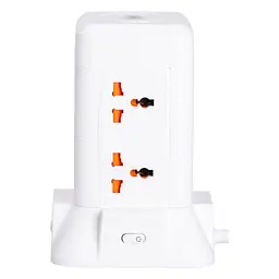 Мережевий фільтр-подовжувач TOWER 6 розеток LED-лампа 3USB + 1PD 4,8 метра Yiwu HP-5-3MF - мініатюра 12