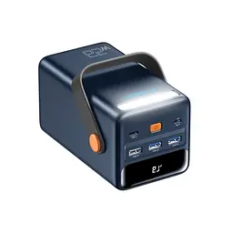 Повербанк 50000mAh Choetech B664 Deep Blue 65W PPS QC3.0 PD3.0 LED-ліхтар (43-00119) - мініатюра 2