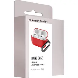 Чохол ArmorStandart Hang Case для Apple AirPods Pro 3 Red (ARM88282) [149505] - мініатюра 3