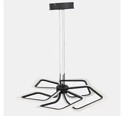 Чорна компактна LED люстра з 5 підвісними рамковими елементами Artlight 2406-5DS-BK - мініатюра 3