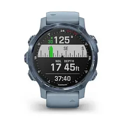 Спортивний годинник Garmin Descent Mk2S Mineral Blue with Sea Foam Silicone Band (010-02403-07) - мініатюра 4