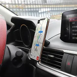 Автотримач Hoco CA46 Metal Magnetic in-car Holder for Dashboard Silver [73714] - мініатюра 6