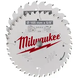 Набір дисків пиляльних по дереву MILWAUKEE,.діаметр 165х5/8''х24 зуб. + діаметр 165х5/8''х40 зуб.