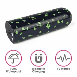 Вібропуля - Rechargeable Glow-in-the-dark Music Massager - мініатюра 2