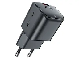 Мережевий зарядний пристрій Acefast A73 Mini PD20W GaN Black (6974316282648) - мініатюра 2