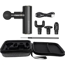 Перкусійний масажер Hoco HP50 Black [136116] - мініатюра 3