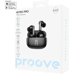 Бездротові навушники Proove Intro Pro TWS with ANC (APP) black - мініатюра 2