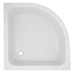 Набір Lidz Душова кабіна Latwa SC90x90.SAT.MID.GR напівкругла, скло тоноване 4 мм + Душовий піддон Kapielka ST90x90x26, з панеллю - мініатюра 8