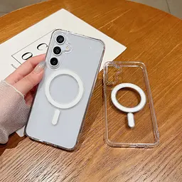 Чохол протиударний для Samsung Galaxy S26 (S942) Clear Case Ultra Hybrid with MagSafe Прозорий - мініатюра 8