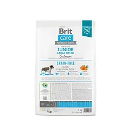 Сухий корм Brit Care Dog Grain-free Junior Large Breed для молодих собак великих порід, беззерновий з лососем, 3 кг - мініатюра 5