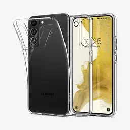 Оригінальний силіконовий чохол Spigen Liquid Crystal Samsung Galaxy S22 Plus (6.6") Прозорий (ACS03950) - мініатюра 9