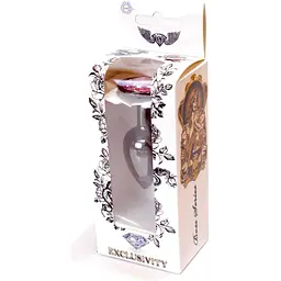 Анальна пробка Boss Of Toys Boss Series - Jewellery Dark Silver Plug Rose S, BS6400027, Срібний /Світло-рожевий - мініатюра 7