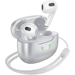 Навушники Borofone BW40 Gratified true wireless BT headset Frost Moon Silver