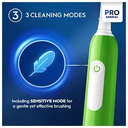 Електрична зубна щітка Oral-B Junior Sensi Ultrathin м'яка зелена - мініатюра 2