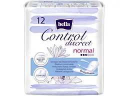 Прокладки урологічні BELLA 12шт 3 краплі CONTROL DISCREET normal