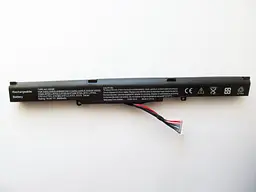 Акумулятор для ноутбука Asus X450J A41-X550E, 2600 mAh, 4cell, 14.4V, Li-ion, чорний