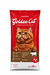 Сухий корм для котів всіх порід Golden Cat 10 кг з яловичиною
