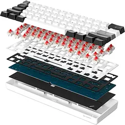 Клавіатура GamePro Genesis Infinity MK130BW White [140414] - мініатюра 4