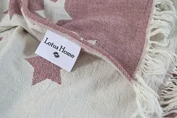 Плед Lotus Home - Star throw бургунді 130x170 - мініатюра 5