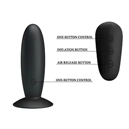 Анальна пробка з вібрацією MR Play Super Rower Remote Control Vibrating Anal Plug, чорна PRETTY LOVE BI-040045W-MR 103453 - мініатюра 6