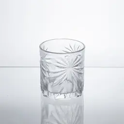 Набір склянок для віскі Yiwu Old Fashioned 6 штук по 300 мл з кришталевим візерунком склянки для міцних напоїв з товстими стінками HP-17-5 - мініатюра 2