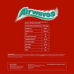 Жувальна гумка Airwaves Cherry Menthol 56г - мініатюра 8