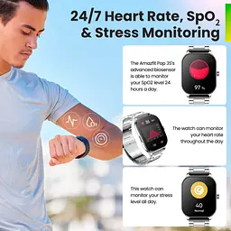 Смарт-годинник Amazfit Pop 3S Metal Silver [107171] - мініатюра 4