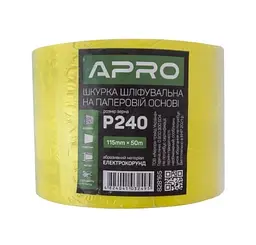 Папір шліфувальний Apro P240 рулон 115мм х 50м на паперовій основі 30412 - мініатюра 2