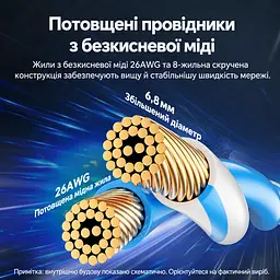 Промисловий патч-корд Ethernet Vention 0,5 м мережевий кабель RJ45 штекер на RJ45 штекер Cat6A до 10 Гбіт/с для рухомих кабельних ланцюгів водостійкий і маслостійкий SFTP з подвійним екрануванням понад 20 млн циклів у кабельному ланцюгу 500 МГц чорний (IBTBD) - мініатюра 9
