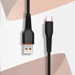 Кабель SkyDolphin S54T Soft USB - USB Type-C (M/M), 1 м, Чорний (SDUSB-000430) - мініатюра 2