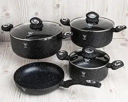 Набір каструль із сковородою Top Kitchen TK00094 7 предметів із гранітним покриттям з індукційним дном Чорний - мініатюра 2